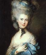 Thomas Gainsborough Portrait of a Lady in Blue 5 china oil painting artist